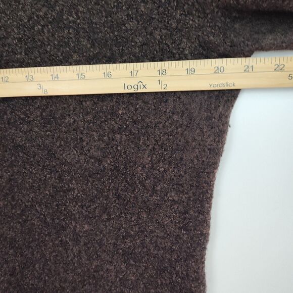 Merona Wool-Blend Pullover Sweater Women's XXL Brown V-Neck Long Sleeves - Picture 4 of 10